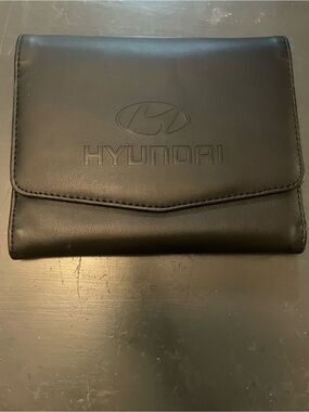 Hyundai Owner's Manual Black Holder Case for Book Set or documents (case only)